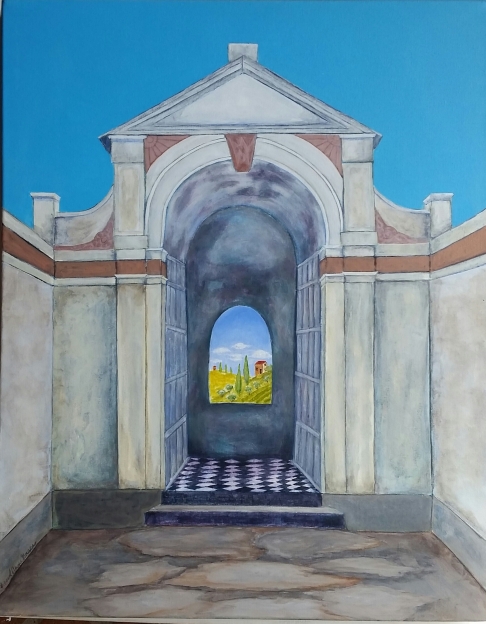 Italian Section by Cheryl Anne Grace | acrylic on deep canvas Italian Section